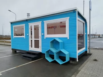 Баня парус 6x2.4 метра